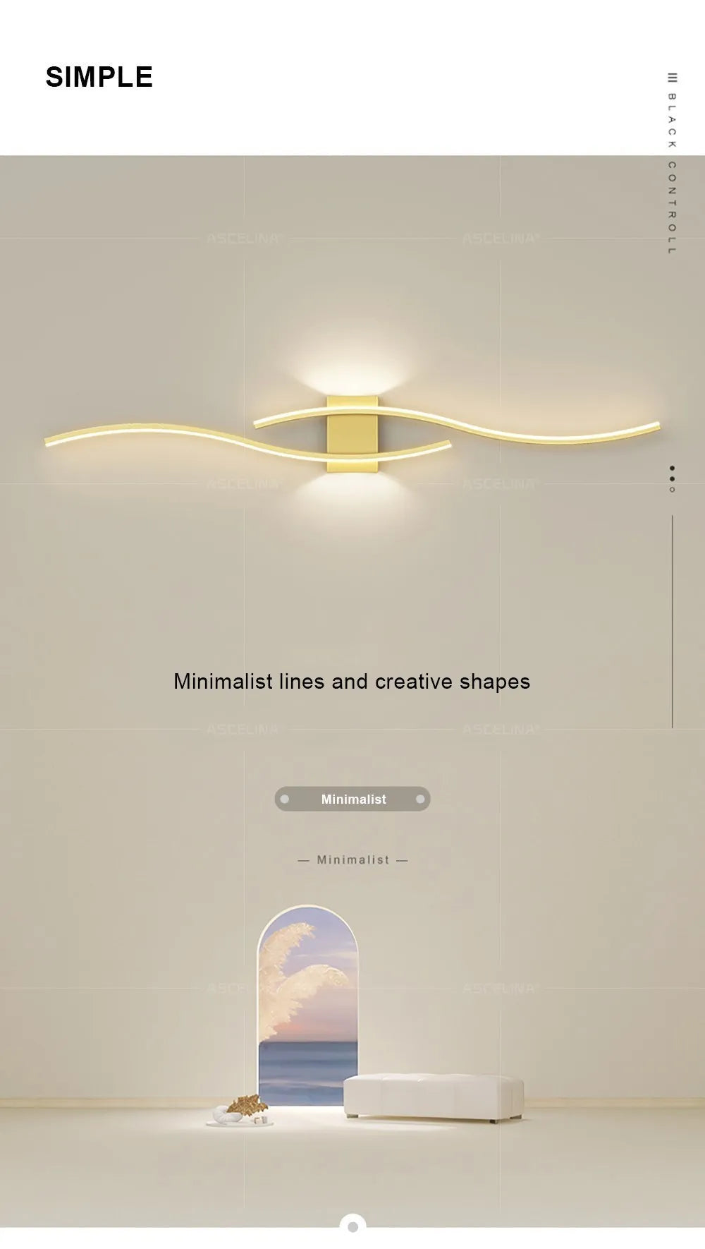 Contemporary LED Strip Lamp – Stylish Indoor Accent Light