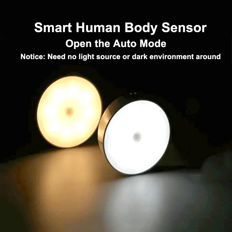 Rechargeable Magnetic Motion Sensor LED Night Light