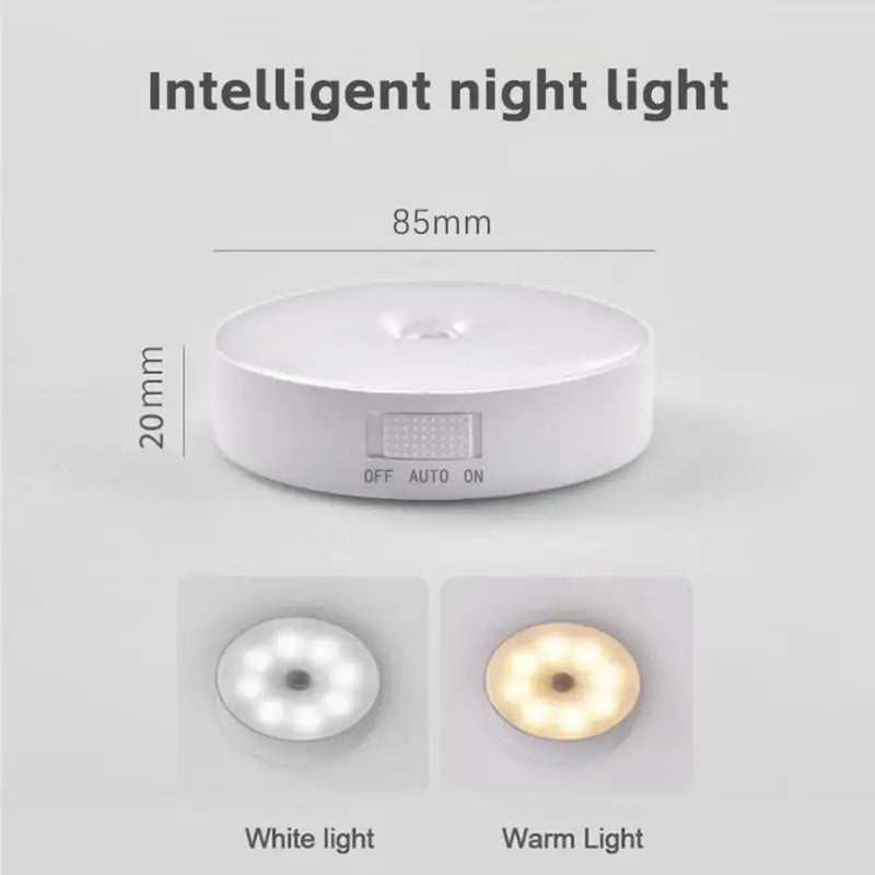 Rechargeable Magnetic Motion Sensor LED Night Light